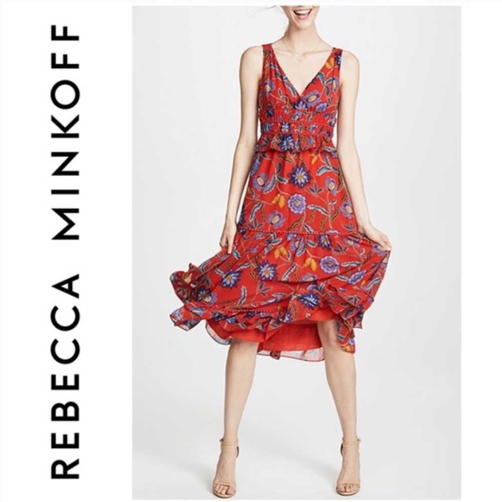 Rebecca Minkoff Red Floral Dress